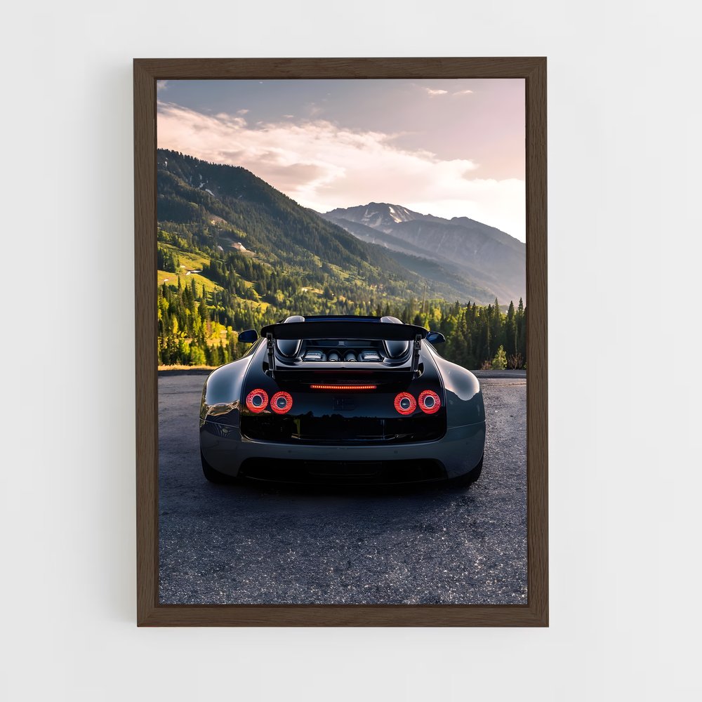Poster Vitesse Noir – affiche Bugatti (vue 5)